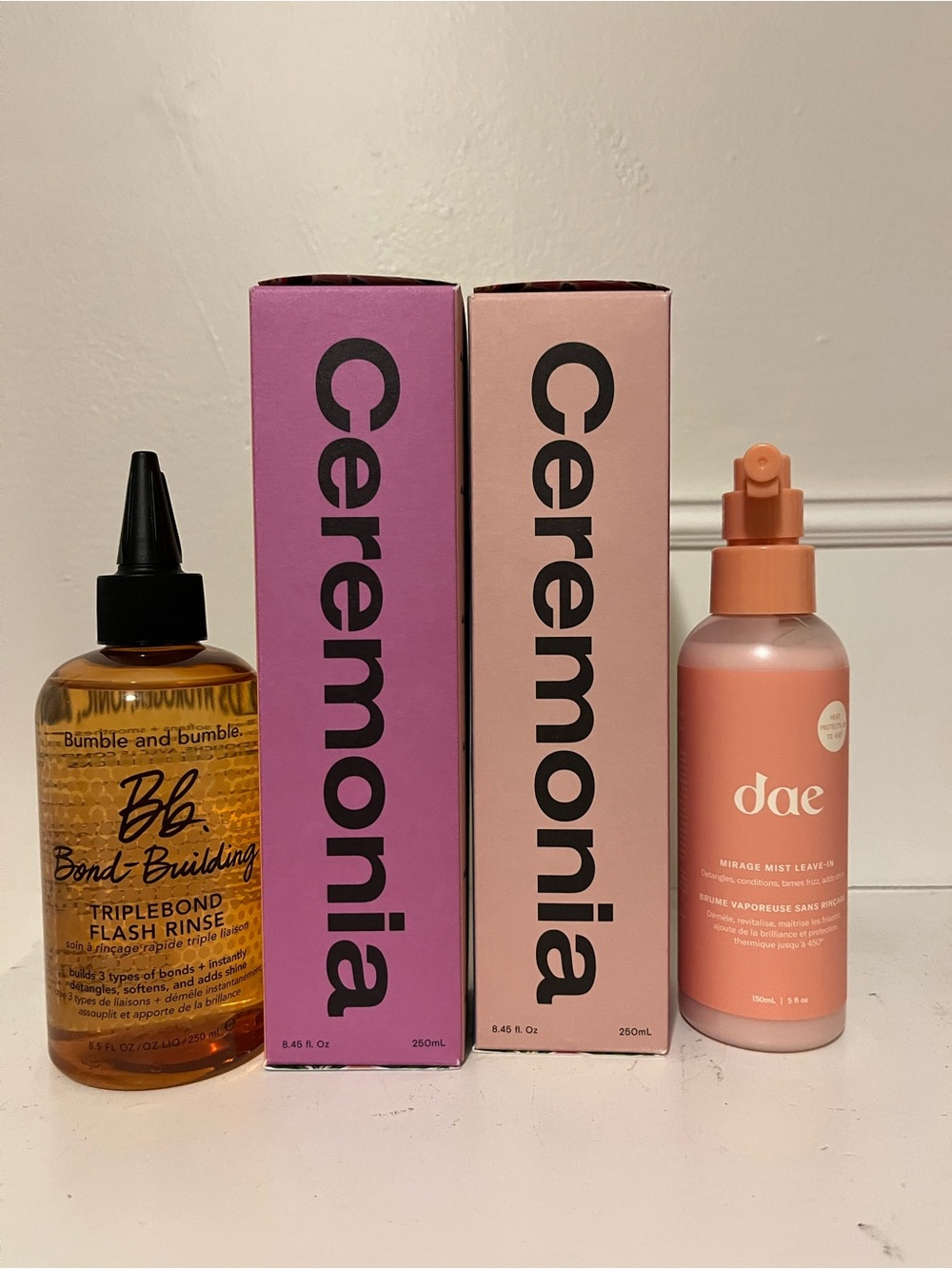 Bumble and bumble Bond-Building Triplebond Flash Rinse + Ceremonia & dae Set NWT